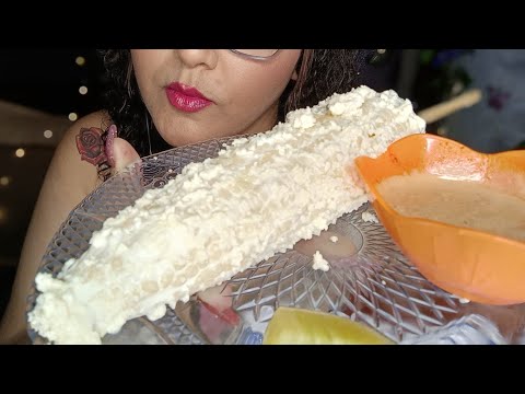 ASMR Comiendo Elote con crema y queso