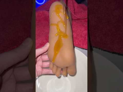 MASSAGE DE PIEDS AU MIEL 🍯 #asmr