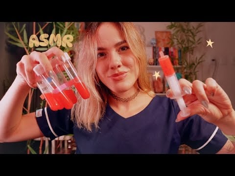 ASMR ROLEPLAY | Enfermeira fofa tira seu sangue 🌷😴 Voz Suave