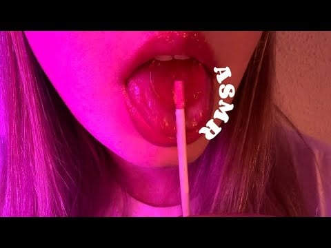 ASMR Lollipop Licking Sounds | No Talking