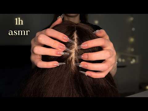 1 Hour Realistic Scalp Scratching and Massage (No Talking) [ASMR]