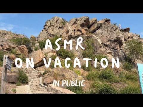 Асмр на відпочинку☀️ASMR in public (tapping, scratching) on vocation in 🇺🇦 