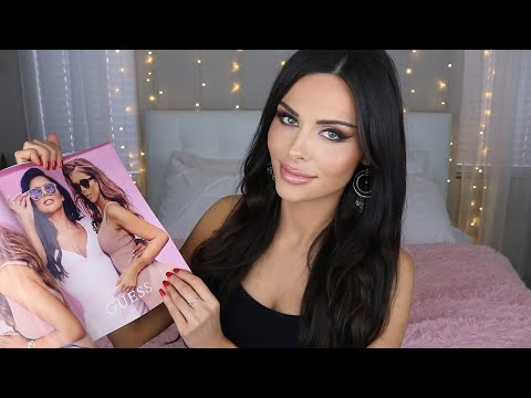 ASMR TRACING A FASHION MAGAZINE - page turning, soft speaking