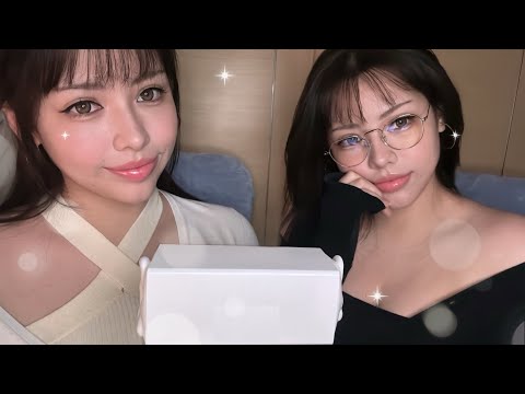 【ASMR】左右から違う音♡双子が届く癒し