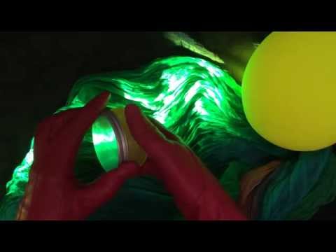 Leather Gloves in red with balloon [[ASMR]]