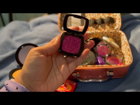 ASMR DOING YOUR MAKEUP IN 2 MINUTES  | Gum Chewing