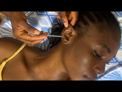 ASMR PUTTING MY SISTER TO SLEEP, SLEEP TRIGGERS AGGRESSIVE SCALP MASSAGE, EAR PICKING FACE CLEANING