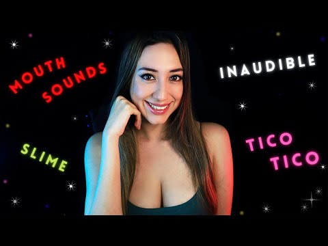 TE LLEVO A DORMIR con muchos MOUTH SOUNDS - BESITOS - INAUDIBLE y MUCHO ASMR 💜 ASMR en ESPAÑOL