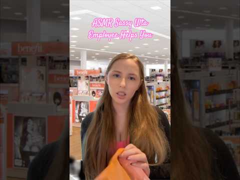 ASMR Sassy Ulta Employee P1 🧡 #asmrvideos #asmrsound #shorts #tinglesasmr #asmr