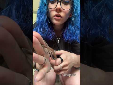 ASMR cutting your teeny tiny hair on your teeny tiny head 💇‍♀️ #asmr #shorts