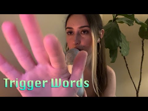 ASMR tingly trigger words ★ whispering, clicky sounds, personal attention ｡･:*:･ﾟ★,｡･:*:･ﾟ☆