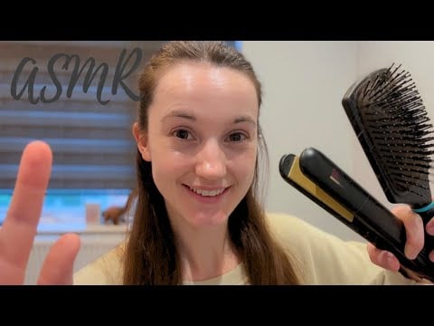 ASMR Hair Styling Roleplay 💆‍♀️💤 Relaxing Personal Attention (Hair Playing & Hair Brushing)
