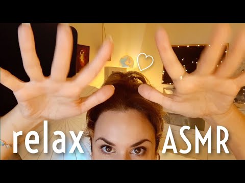 ASMR hypnotic hand movements, relaxing, close up breathing, tongue clicking, plucking NO TALKING 😴