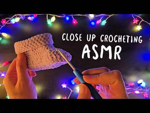 ASMR 🧶 Crocheting Baby Shoes With You 👶 Binaural Whispering