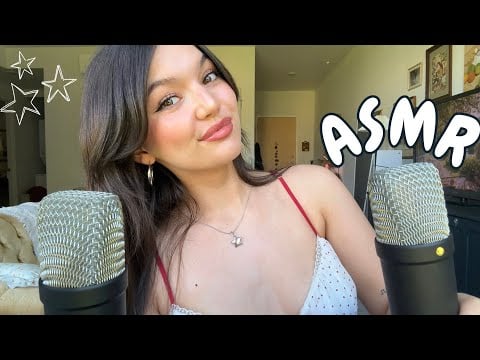 ASMR Ear To Ear Deep Foam Mic Scratching,  Clicky Whispers, Mouth Sounds, Inaudible, More