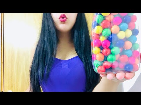 ASMR MASTICANDO CHICLE Y SUSURROS👅🍬