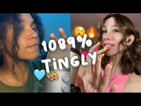 ASMR Mouth Sounds Fast and Aggressive Spit Painting with @dakotabasmr 🎨 + hand movements