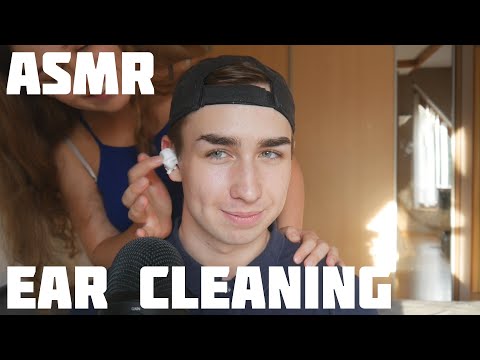 ASMR Ear Cleaning👂💦| Ear Massage | ASMR Couple 💑