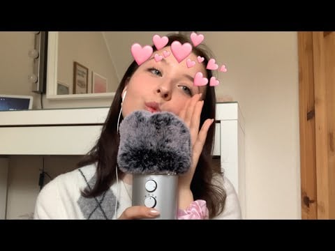 ASMR sleepy close up whisper ramble 💕🎀
