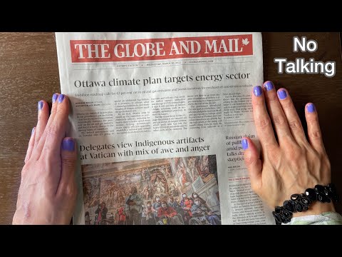ASMR Newspaper Page Turning (No Talking!)