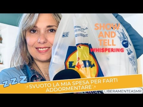 ASMR ITA Intense Whispering Haul ✨Svuoto la spesa per farti dormire!💤 ✨ #showandtell #crinkles 