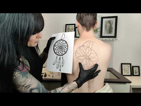 Back Tattoo In Its Own Unique & Weird Way ASMR