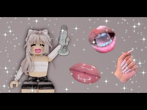 ✧˚ · Roblox ASMR💖 Layered Mouth Sounds, Tapping, Hands sound, 5 minute asmr.✧˚ ·