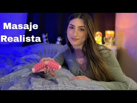 ASMR ESPAÑOL | MASAJE RELAJANTE EN TODO TU CUERPO PARA DORMIR