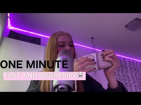 ASMR | ONE MINUTE FAST AND AGGRESSIVE