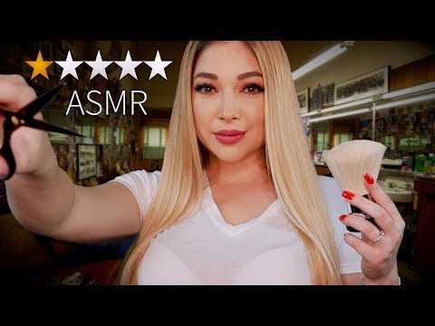 ASMR Worst Barbershop 💈Men's Shave and Trim (Personal Attention)