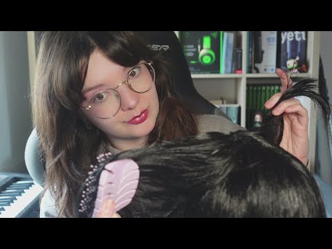 ASMR TU AMIGA TE SALVA EL CABELLO MALTRATADO - ROLEPLAY ESPAÑOL