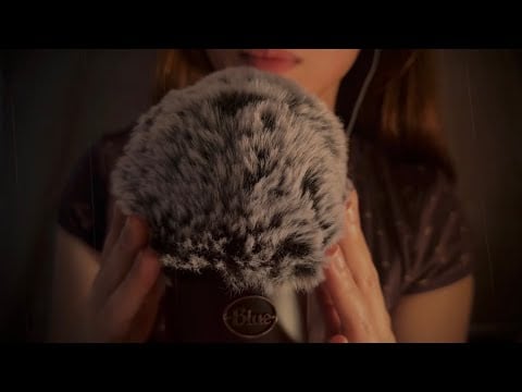 Asmr Fluffy Mic Scratching , Gentle Rain , Brown Noise , No Talking