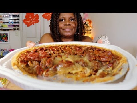 Holiday Pecan Pie ASMR Eating Sounds