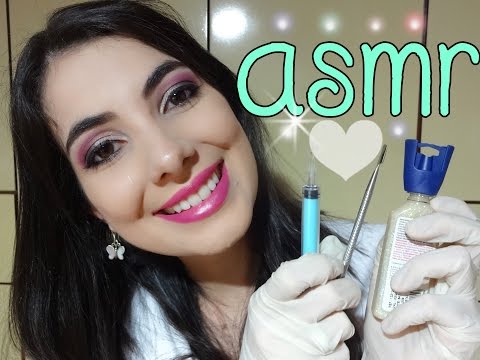 ASMR (Português) - Vídeo para dar sono e Relaxar (ROLEPLAY - DENTISTA)