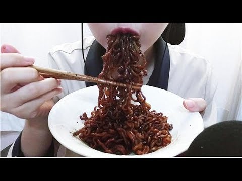 ASMR Jjajangmyeon 짜장면 북경짜장 라면 이팅사운드 먹방 Black Bean Noodles Jjajang Ramen Eating sounds mukbang