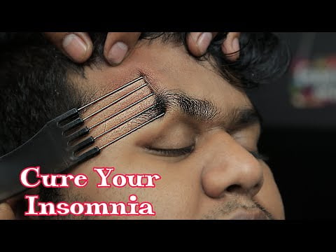 Cure Insomnia By Deep Relaxing Comb Massage ASMR | Head Massage With Comb And Neck Cracking