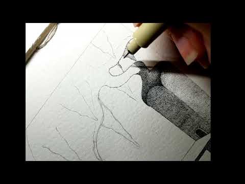 Scarlett's Art Live Stream - Continued - Rain and Dot Work