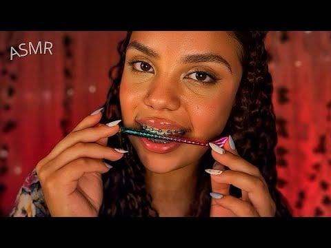 ASMR Sons no Aparelho e nos Dentes | Tapping, Arranhadinhos e Mouth Sounds 👄
