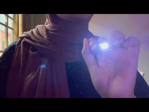ASMR | 1 minute endless flashlight light tiggers (eye check)
