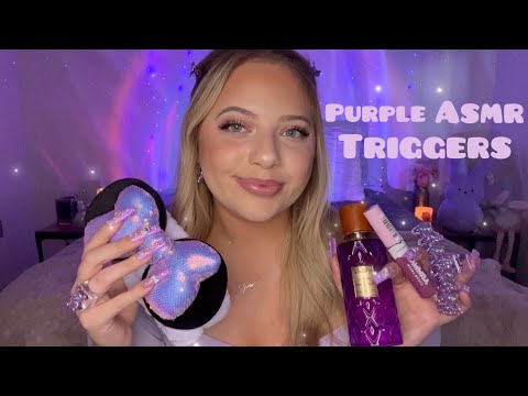 Asmr Purple Trigger Assortment 💜🦄 Collab with @AlexandriaAsmr1 💜✨