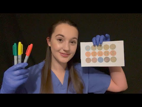 ASMR | Fast Eye Exam & Colour Deficiency Test | ASMRMAS DAY 22