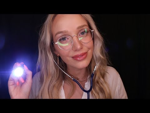 ASMR SLEEP CLINIC | inaudible whispers, typing, eye exam…