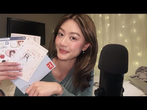 ASMR opening my mail with you