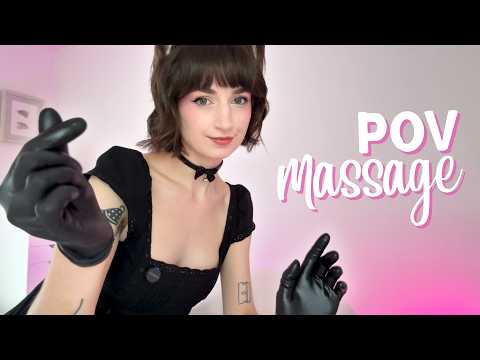 POV Massage With Gloves ASMR (+ scalp massage) roleplay