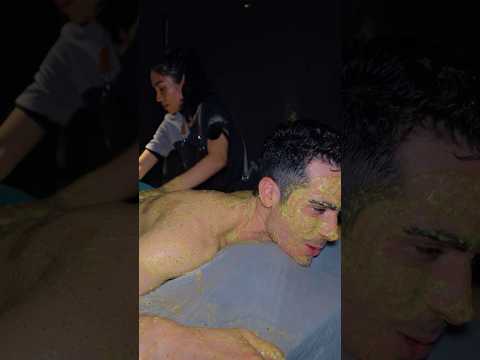 ASMR: $24 Raw Avocado Full Body Scrub and Massage in Vietnam! 🥑 #shorts