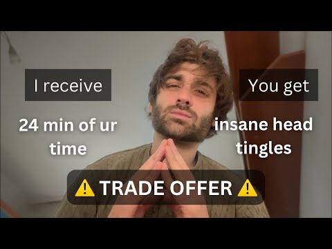 really, REALLY good ASMR tapping head massage