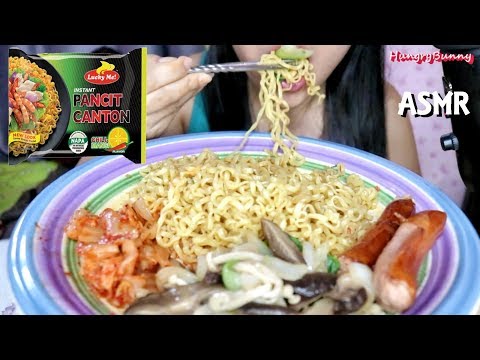 Pancit Canton Mukbang Eating Sounds ASMR