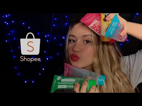 ASMR MOSTRANDO MINHAS COMPRINHAS NA SHOPEE