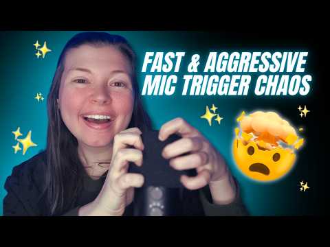 ASMR The Fastest Mic Triggers at 200% Speed (No Talking)