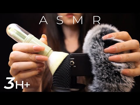 ASMR Putting You to Sleep using 10 Different Mics 3hr (No Talking)